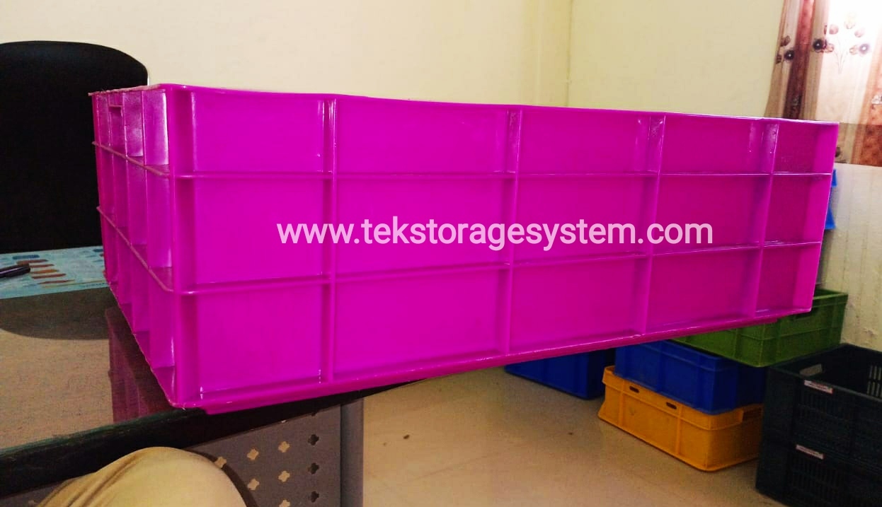 Plastic Crates - 600mm X 400mm X 220mm, 600mm X 400mm X 325mm, 650mm X 450mm X 210mm | Plastic Build, Vibrant Colors: Blue, Red, Yellow, Green