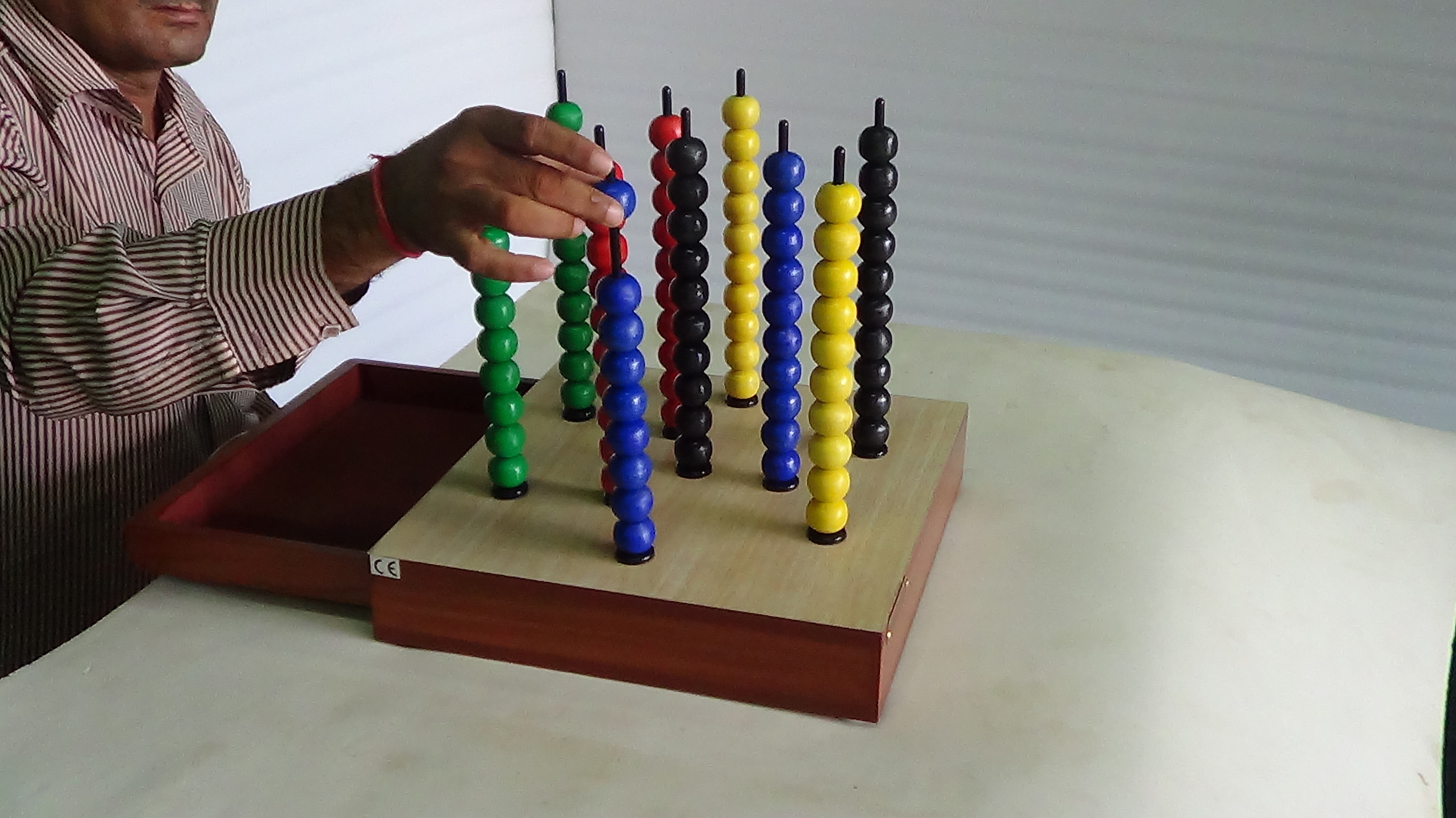 Counting And Color Sorting Beads Set Color Code: Multicolour