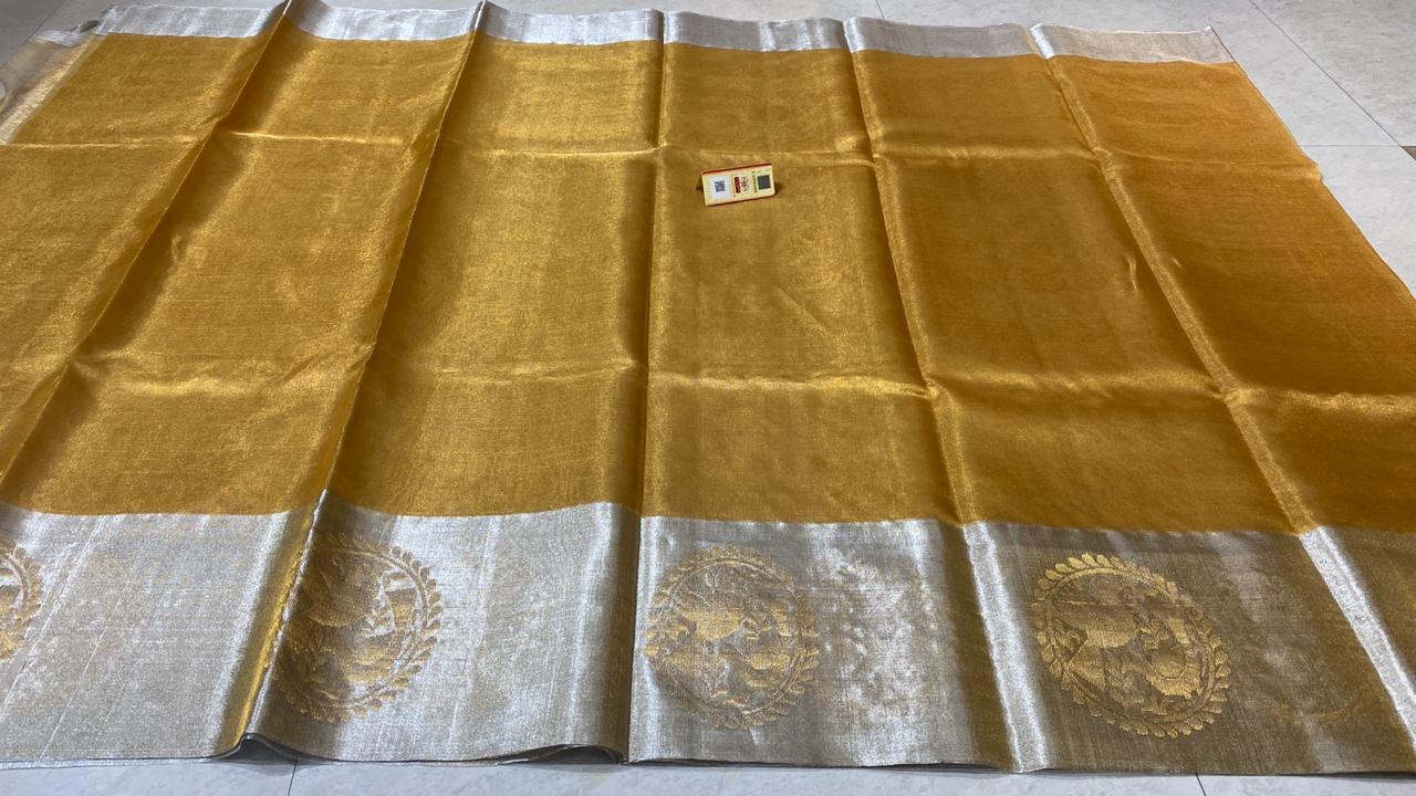 Tissue Zari Border Saree