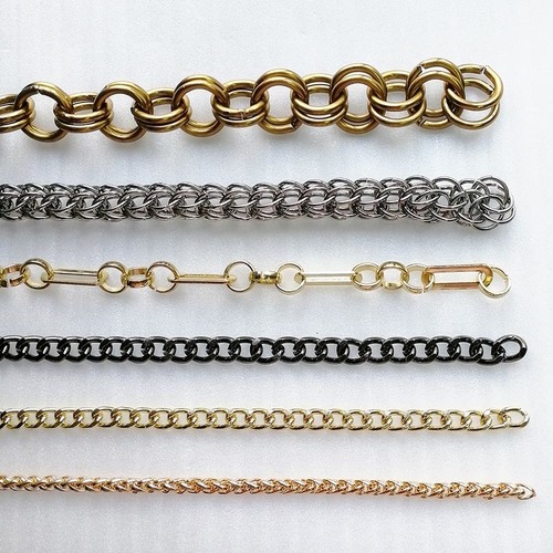 High Grade Alloy/Iron Handbag Hardware Small Metal Gold Purse Link Chain for Bag Accessories