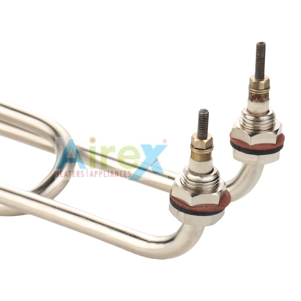 Airex Sterlizer Element (L+u Shape) - Copper Material, 8.7 Mm Tube Dia, 250w/500w/750w/1000w/1500w/2000w | Silver Color, 25 Pieces Master Packing, Warranty Against Manufacturer Defects