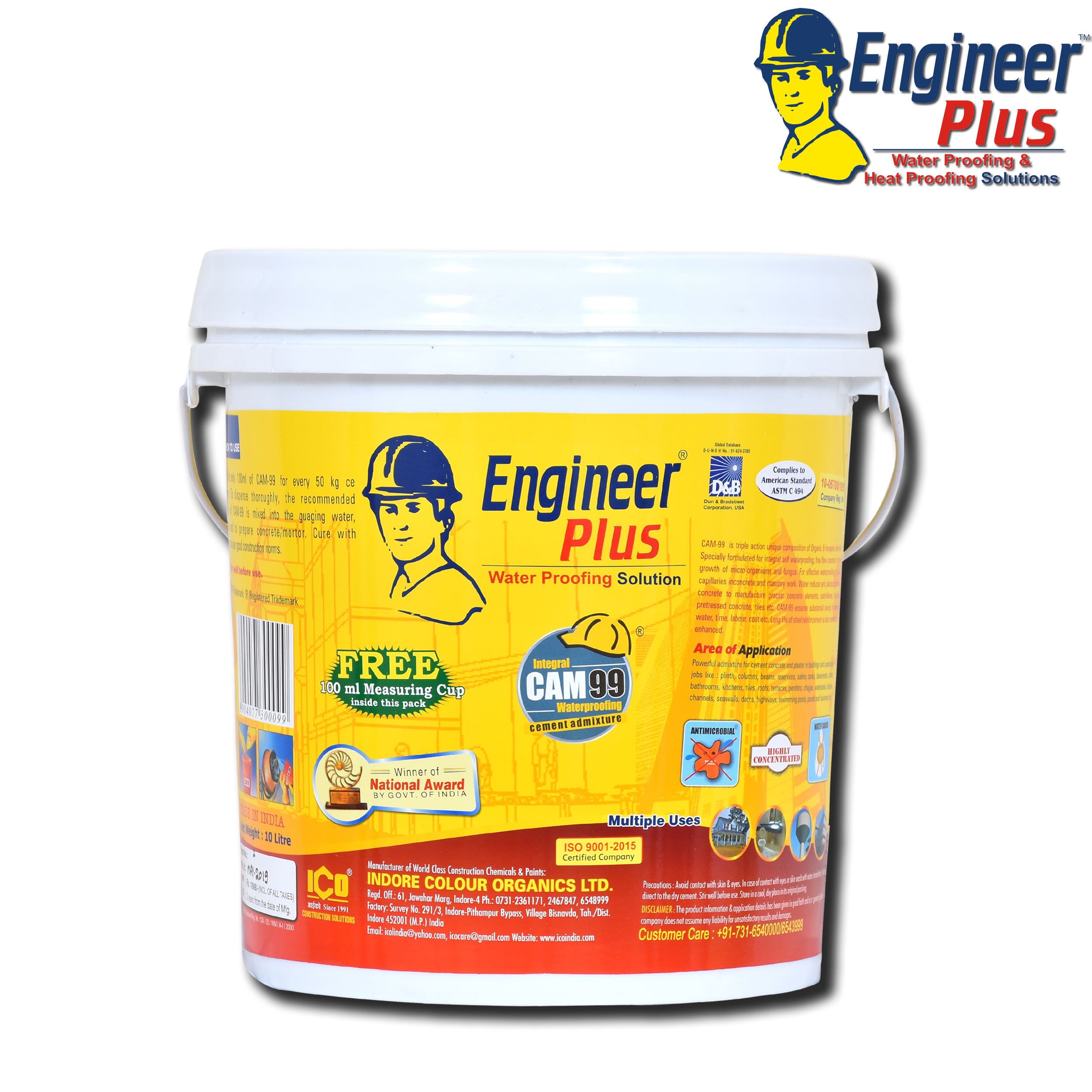 Cam 99 Waterproofing Chemical Ph Level: 8-9