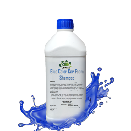 Blue color car foam shampoo