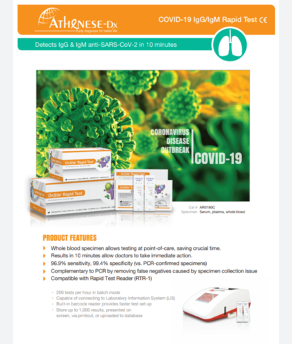 Covid 19 IgG and IgM Rapid Test