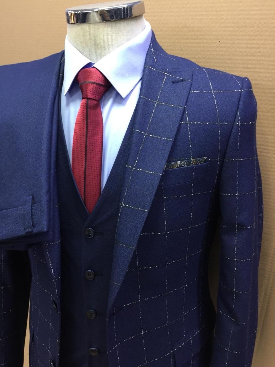 Checks Suiting Fabric - 58-60 Inches Width, 200-250 Gsm | Yarn Dyed Checks, Made To Order Exclusive Designs