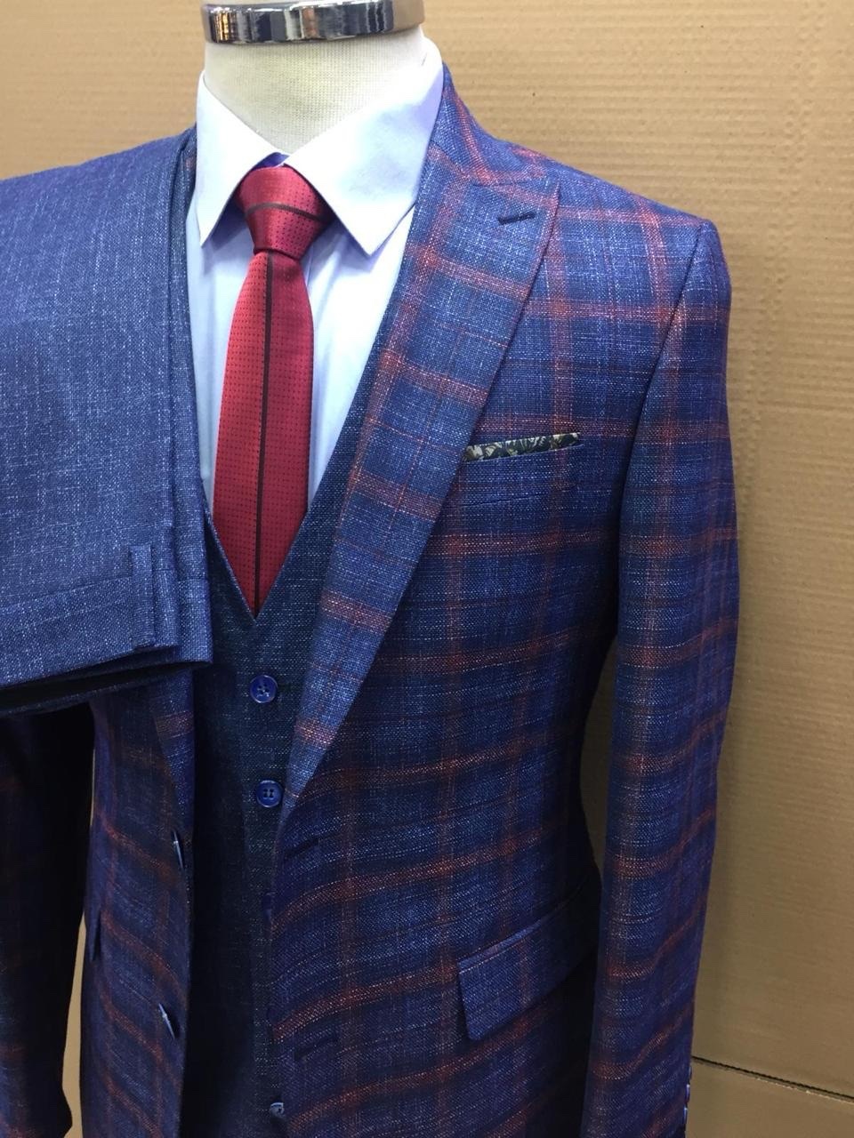 Checks Suiting Fabric - 58-60 Inches Width, 200-250 Gsm | Yarn Dyed Checks, Made To Order Exclusive Designs