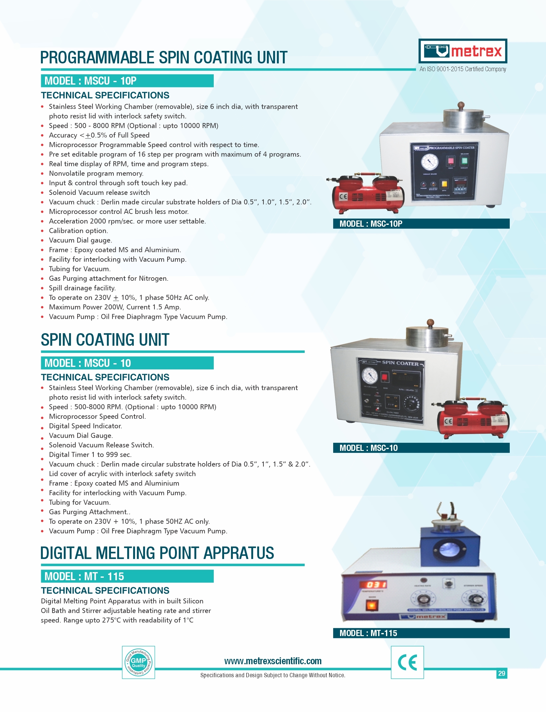 Spin Coater - Stainless Steel & Aluminium, Compact Design | Semi-automatic, Analog Display, Reliable Motor & Vacuum Pump For Thin Film Deposition