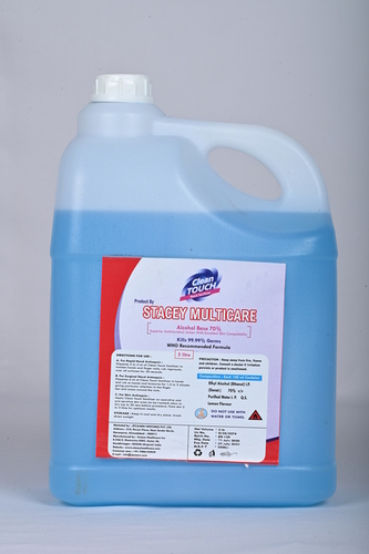 5 Ltr Hand Sanitizer - Alcohol-Based Liquid | Kills 99.9% of Germs, Easy Pump Application, Impermeable Jar Packaging, Suitable for Adults and Children