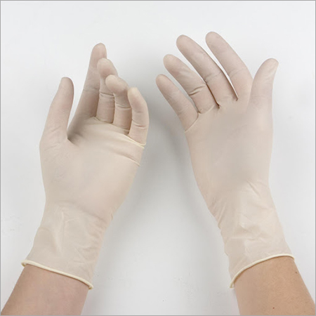 Creamish White Latex Hand Gloves