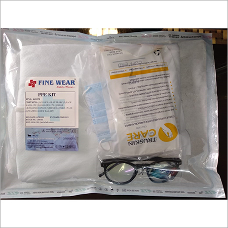 Ppe Kit - Non-woven Fabrics, Universal Size, Surgical Mask Type | Breathable Comfort, Improved Barrier Protection, Lint-free, Complete Sterile Kit