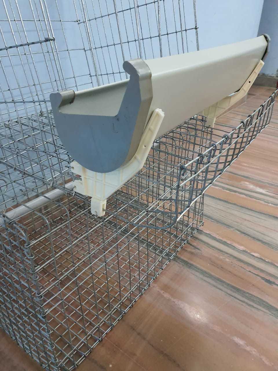 Poultry Parent Feeder - Plastic Design, 6.5 Inch Size - Gray Color, Manual Operation, 5.66 Kg Weight