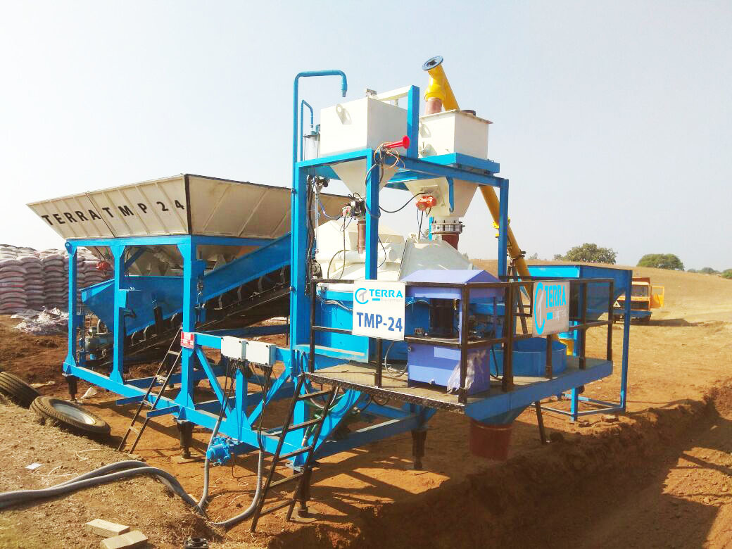 Mobile Concrete Batching Plant - Turbo Pan Mixer With 15-30 Cum/h Output | Plc Control, Digital Load Cell, 1-year Warranty