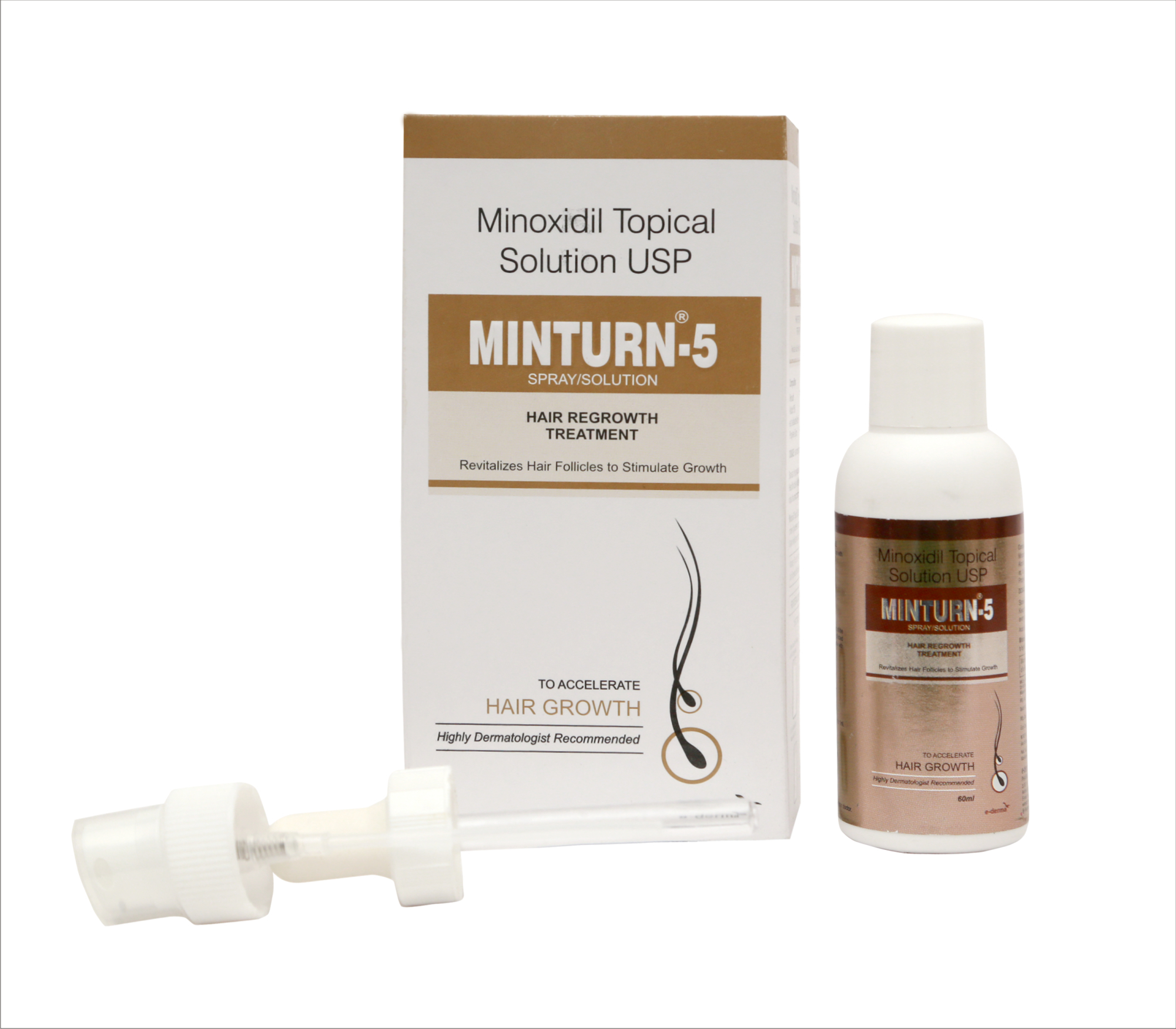 Minoxidil Lotion - Minoxidil 2/5/10% Composition 60ml Pack Size Brown Oil Form For Female & Male Pattern Baldness With 2-3 Years Shelf Life