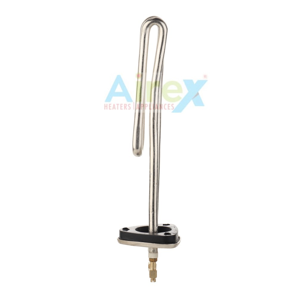 Airex Triangle Type Geyser Heating Element 1000w - Copper Material, 11"x2" Size, Voltage 220v, Tube Dia 8.7mm With Thermostat Pocket, Warranty Against Manufacturer Defects