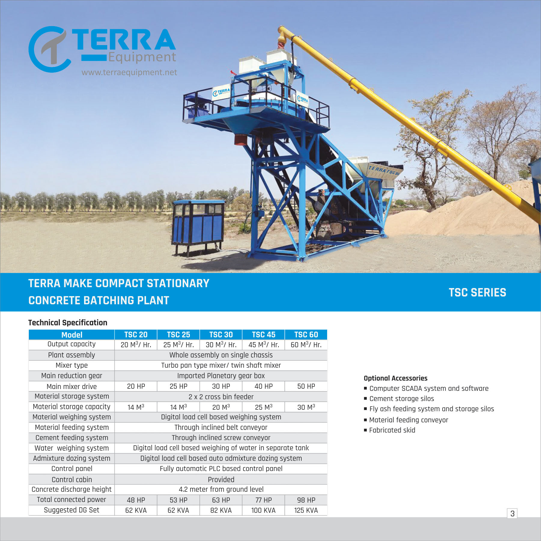 Good Quality Compact Concrete Batching Plant Tsc Series