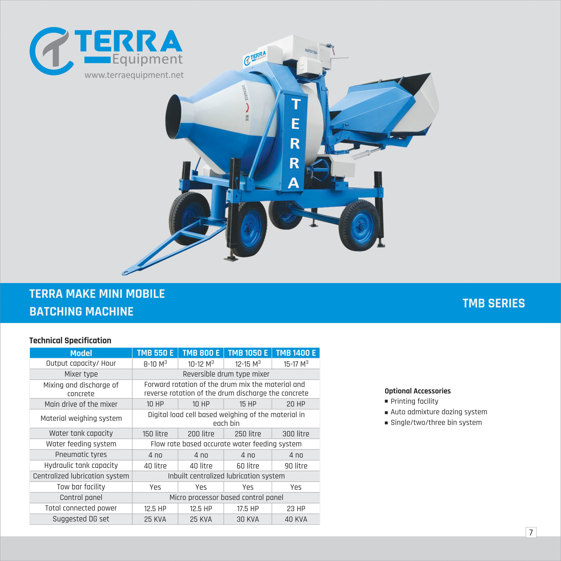 Yellow Reversible Concrete Mixer