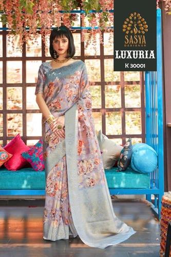 मल्टी नायलॉन सिल्क साड़ी