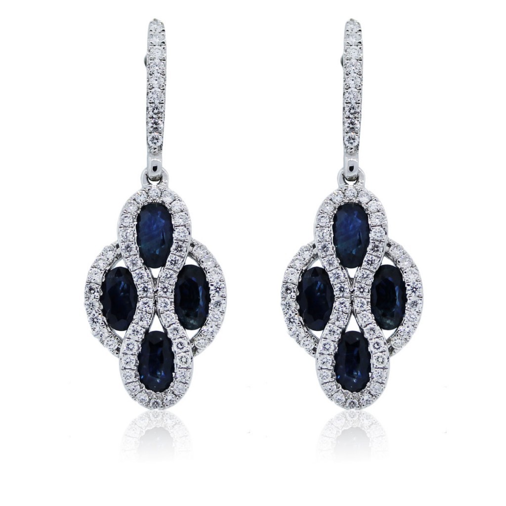 Cubic Zirconia Drop Earrings - 92.5 Sterling Silver, High Polished Nickel Free Rhodium Plated With Vibrant Stone Colors, Ideal Gift For Women At Parties