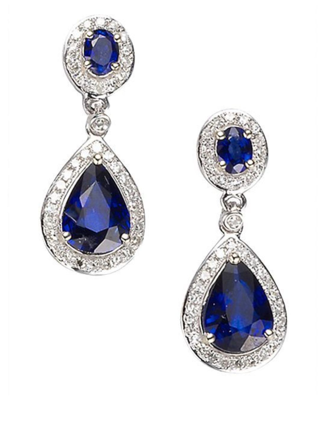 Cubic Zirconia Drop Earrings - 92.5 Sterling Silver, High Polished Nickel Free Rhodium Plated With Vibrant Stone Colors, Ideal Gift For Women At Parties