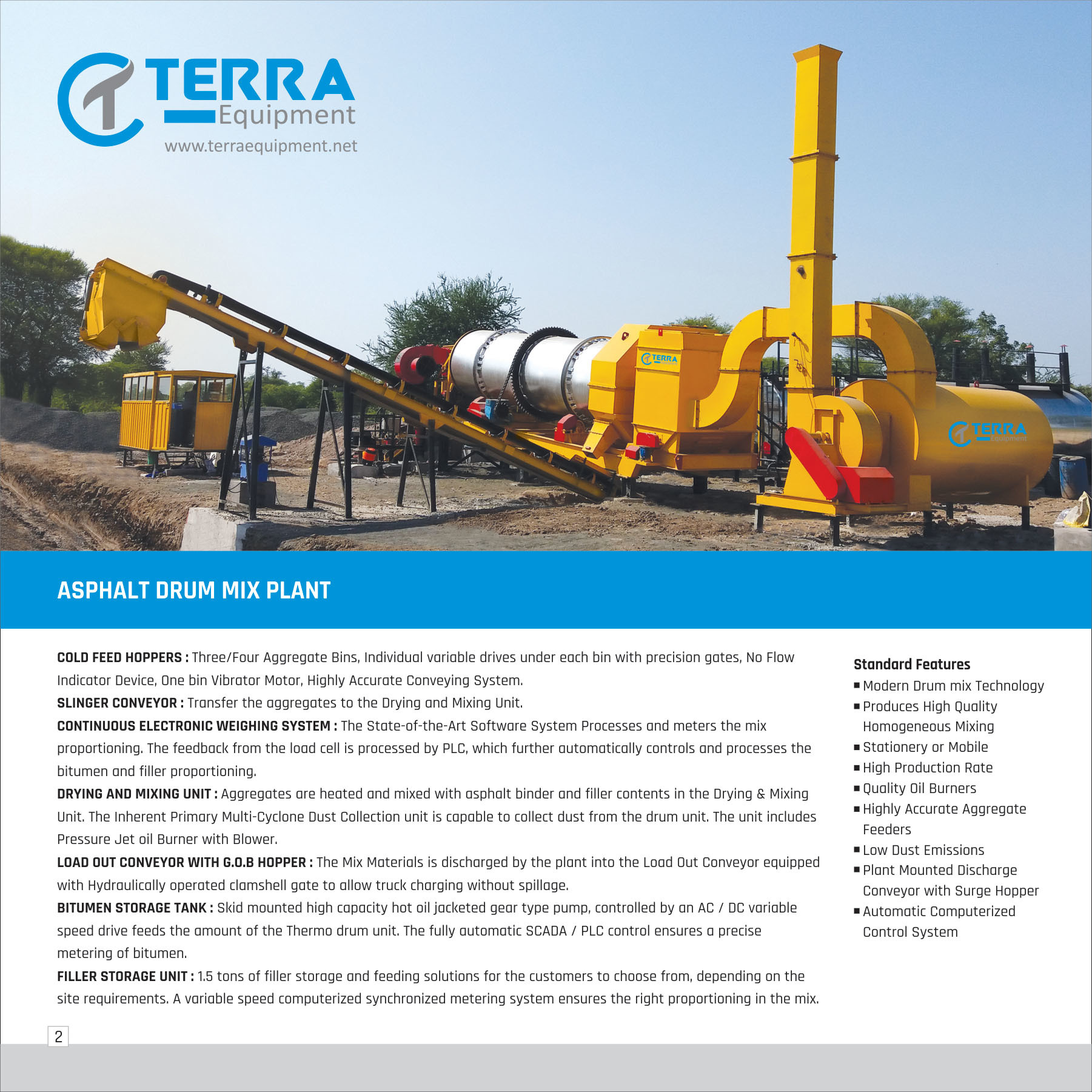 Asphalt Drum Mixing Plant Warranty: 1 Year