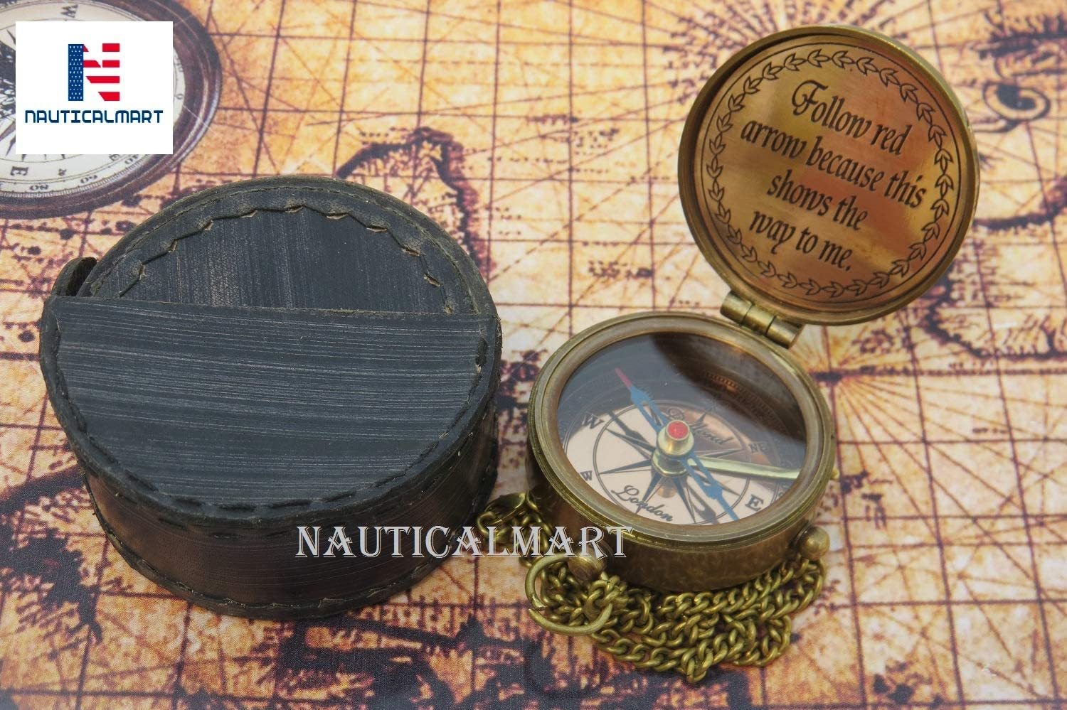 Nautical Nauticalmart Brass Compass Thoreau's Quote Go Confidently In The Direction Of Your Dreams! Live The Life You've Imagined Gift