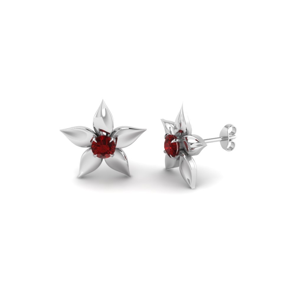 Sterling Silver Stud Earrings - 92.5 Silver With Colour Cz Stone, High Polish Finish For Women's Party And Gift Occasions