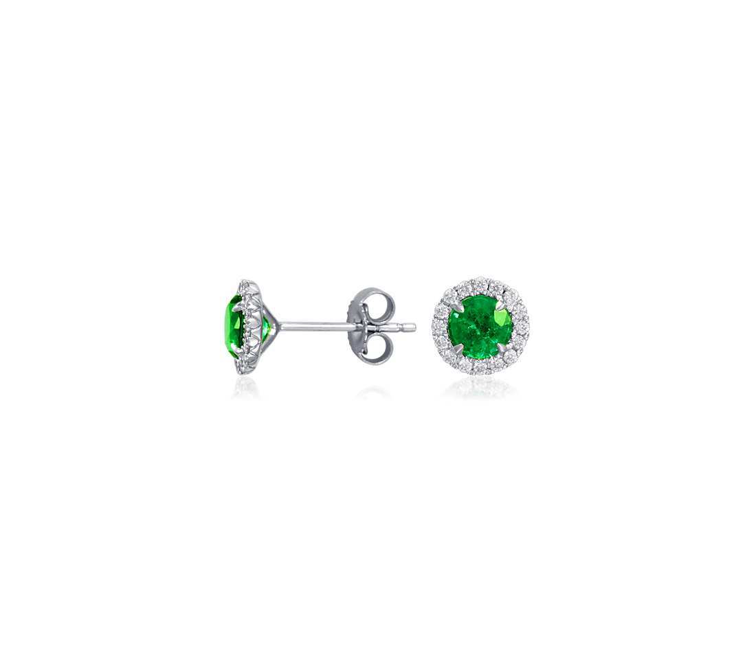 Sterling Silver Stud Earrings - 92.5 Silver With Colour Cz Stone, High Polish Finish For Women's Party And Gift Occasions