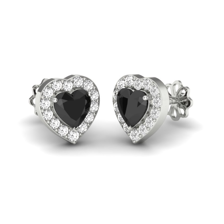 Sterling Silver Stud Earrings - 92.5 Silver With Colour Cz Stone, High Polish Finish For Women's Party And Gift Occasions