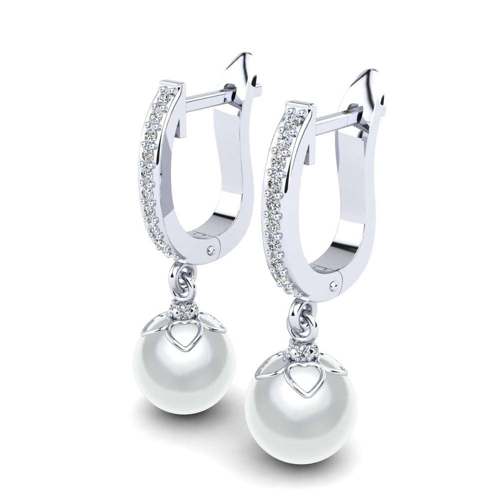 Silver Pearl Earring