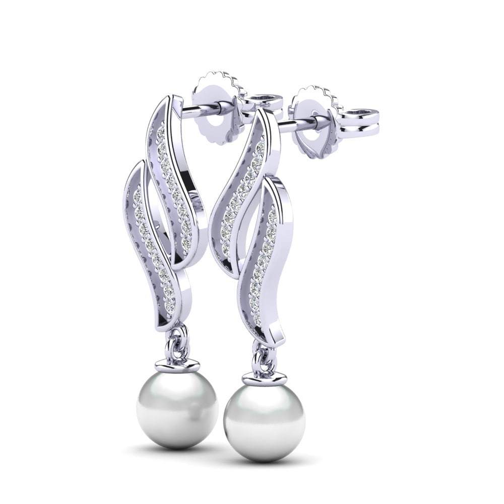 Silver Pearl Earring