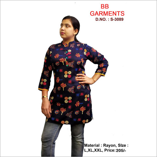 Cotton Ladies Top - Printed Summer Casual Wear | Perfect for Everyday Comfort and Style