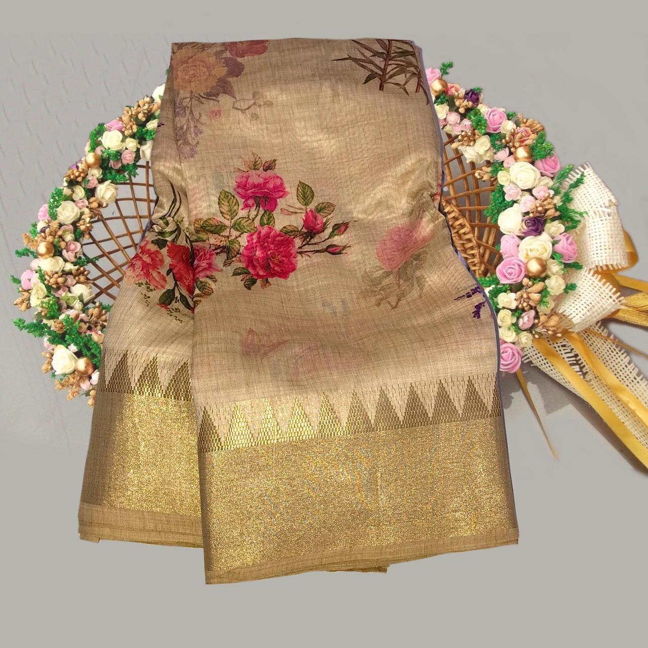 Multi Surat Soft Lilen Saree