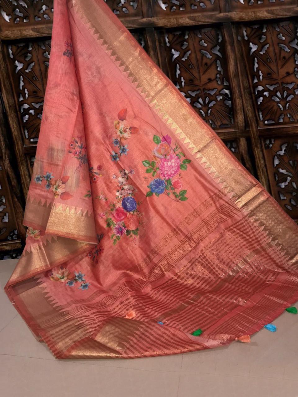 Multi Surat Soft Lilen Saree
