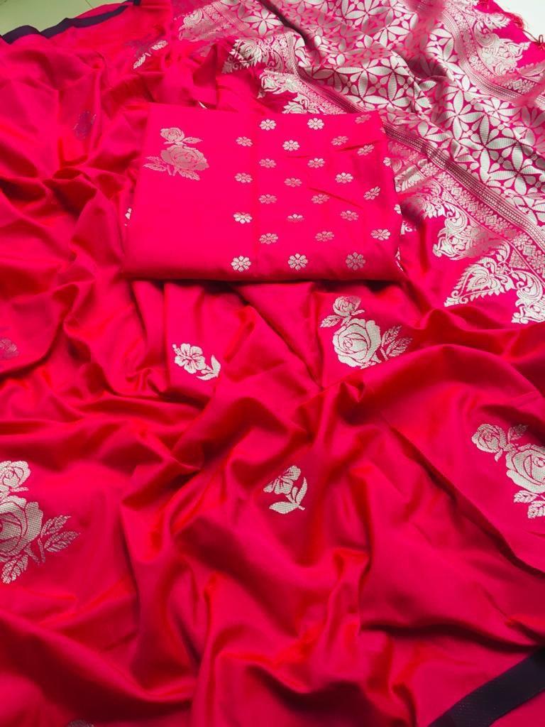 Multi Surat Lichi Silk Saree