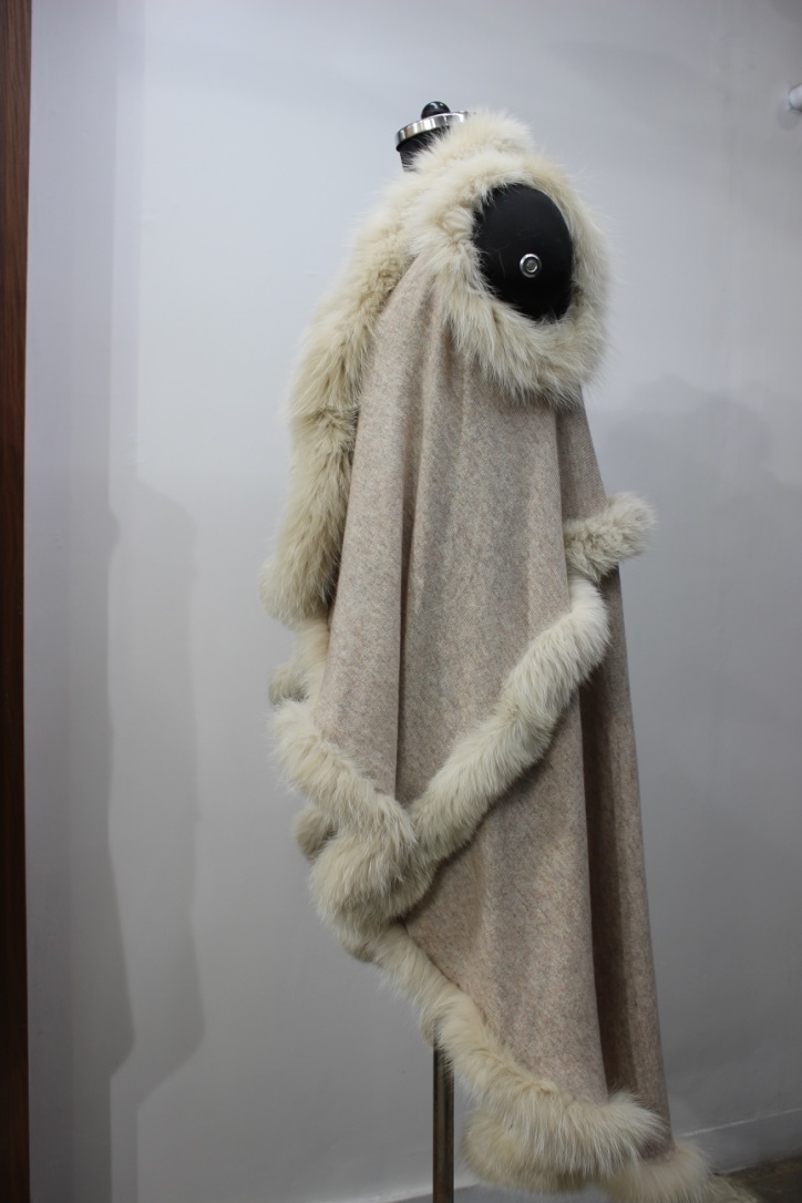 Cashmere Pashmina Fur Shrugs - Color: All Color Possible To Make