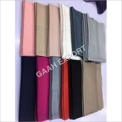 ऑल कलर पॉसिबल 100% वूल प्लेन स्टोल, साइज़-70X200Cm