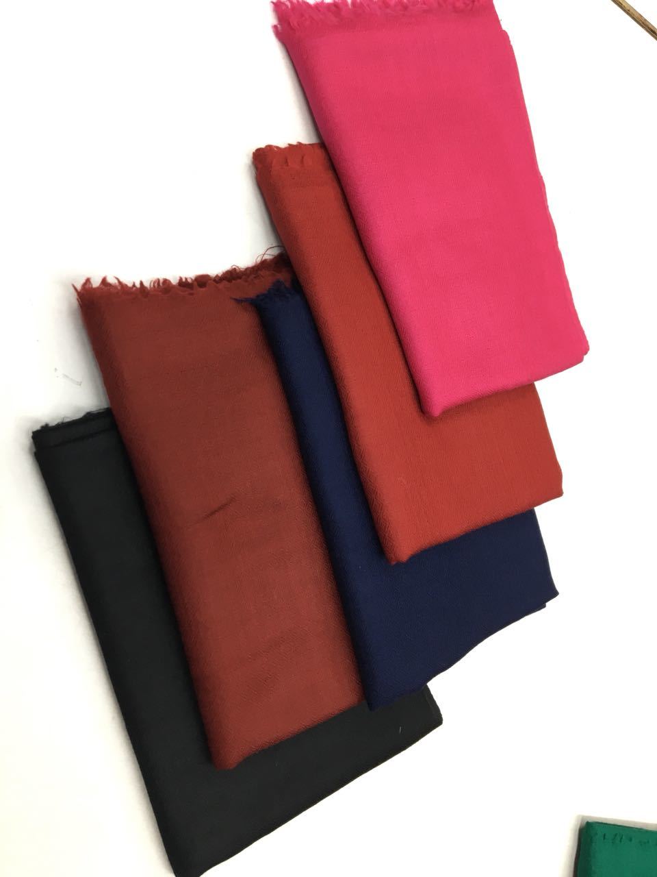All Color Possible 100% Wool Plain Stoles , Size-70x200cm