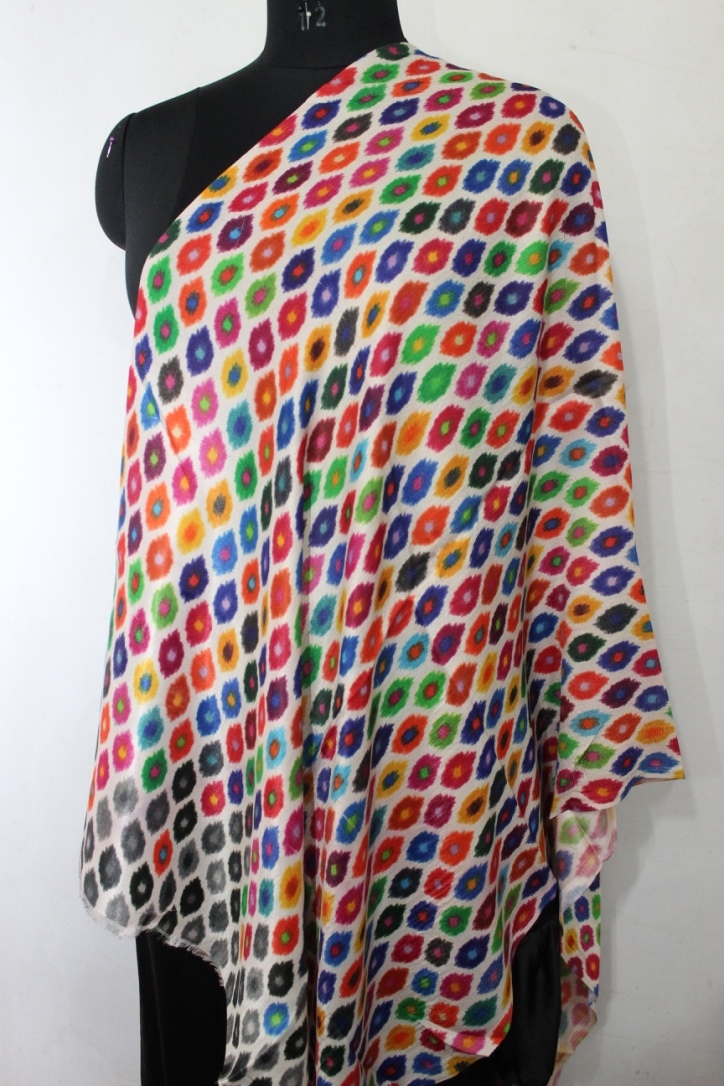 Wool Printed Stoles - Color: Required Based