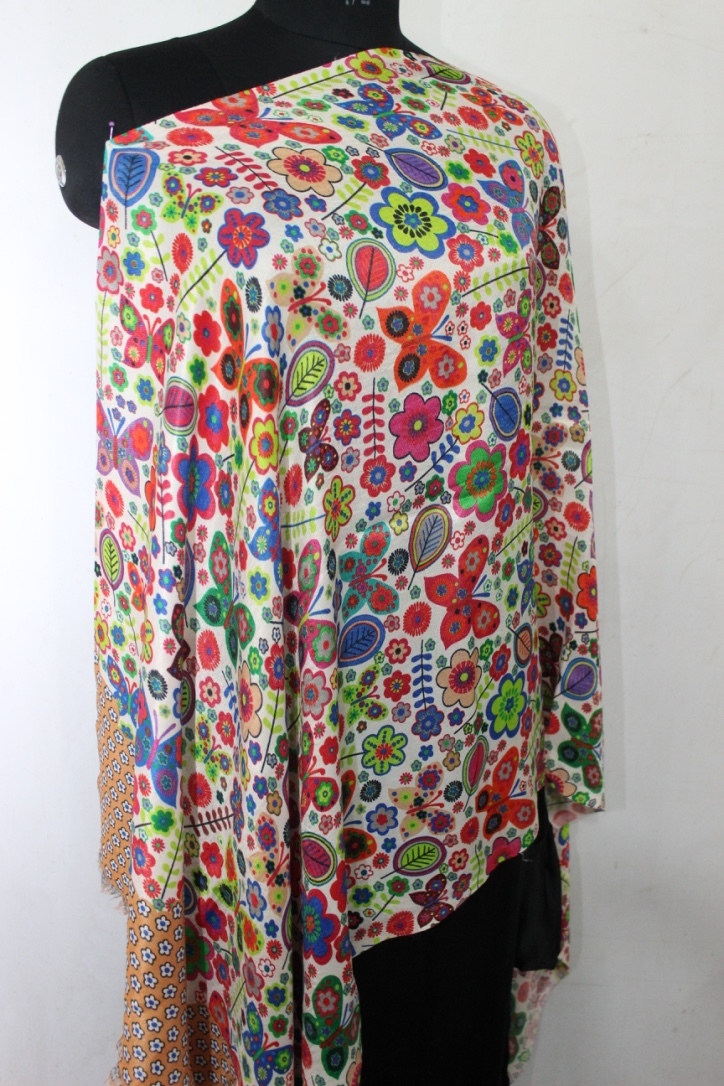 Wool Printed Stoles - Color: Required Based