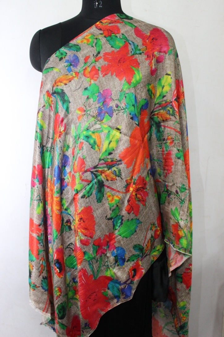 Wool Printed Stoles - Color: Required Based