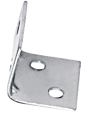 Big L Corner - Iron, 1 Inch Size, 18 Gauge Thickness | Corrosion Resistant, Zinc and Bright Chrome Plated, Easy Installation