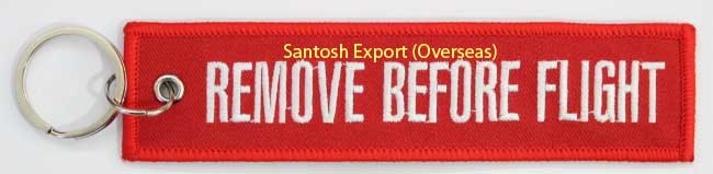 Embroidery Key Chain - Woven/embroidery Fabric, Custom Design On Both Sides, Versatile Bag Tag, Yarn Material In Multiple Colors, Indian Style Gift