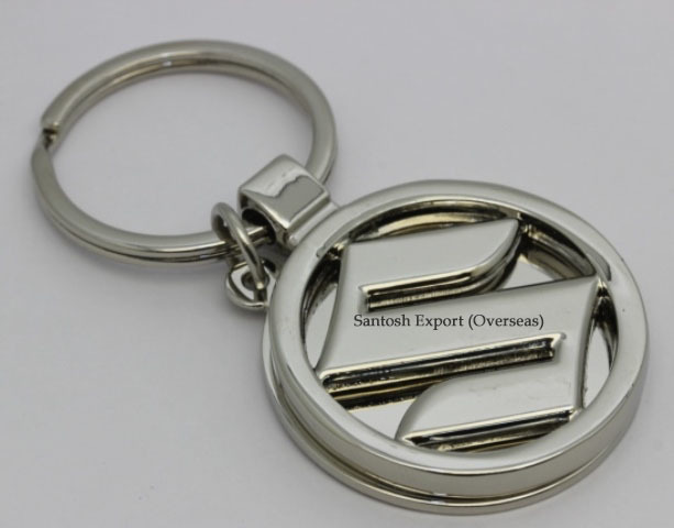Car Key Chain - Metal With Silver Plating | Professional Gift Item, Moq 5000 Pieces, Oem/odm Available, Direct Shipping Worldwide