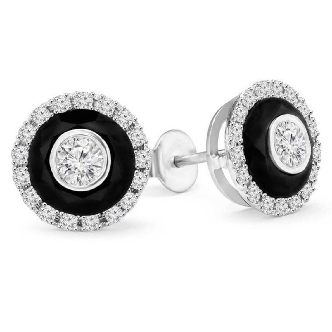 Silver Enamel Earrings Gender: Women