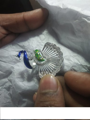 Silver Enamel Earrings Gender: Women