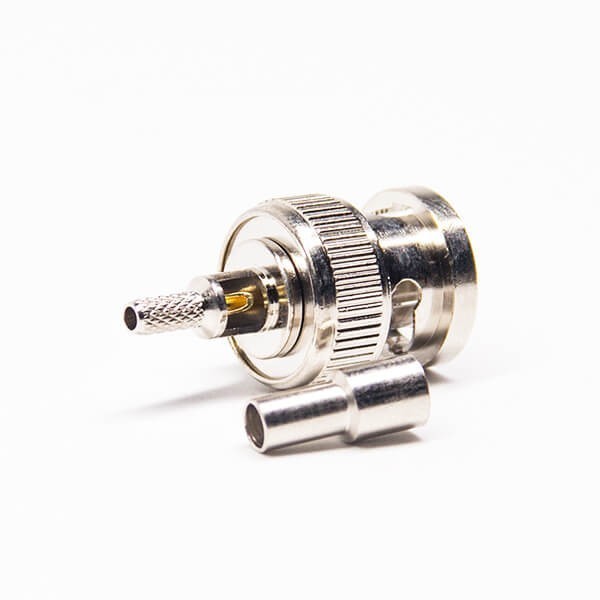 Bnc Straight Plug Connector Crimp Type For Coaxial Cable