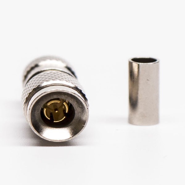 Din 1.0/2.3 Male Straight Connector Crimp For 1855a Cable