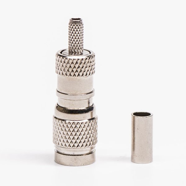 Din 1.0/2.3 Male Straight Connector Crimp For 1855a Cable