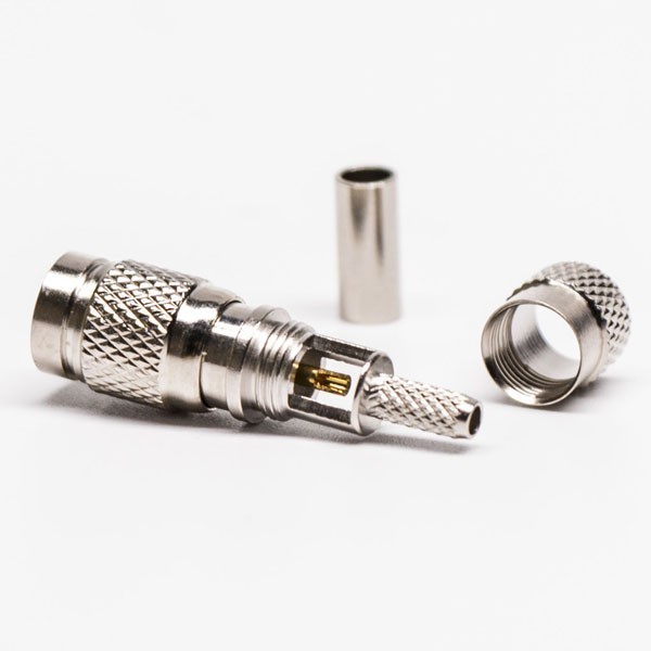 Din 1.0/2.3 Male Straight Connector Crimp For 1855a Cable