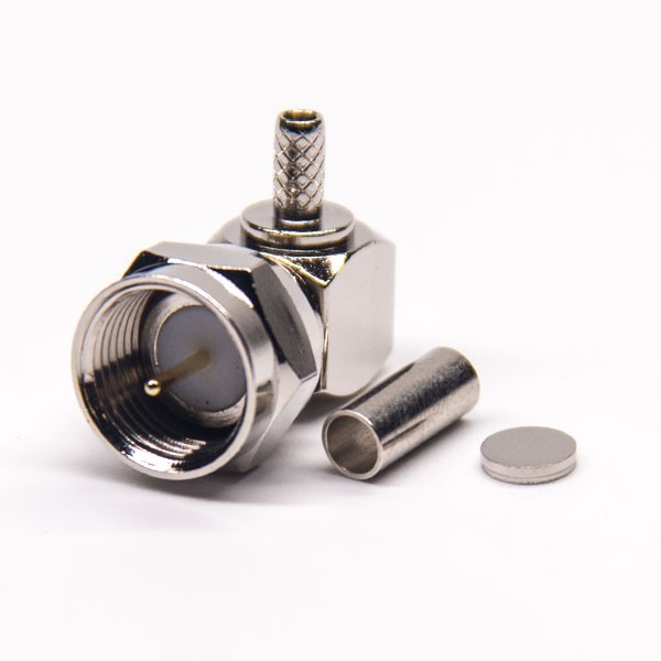 F Connector Crimp Type Angled